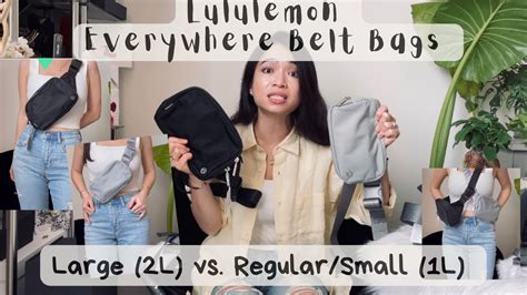 lululemon belt bag size comparison.